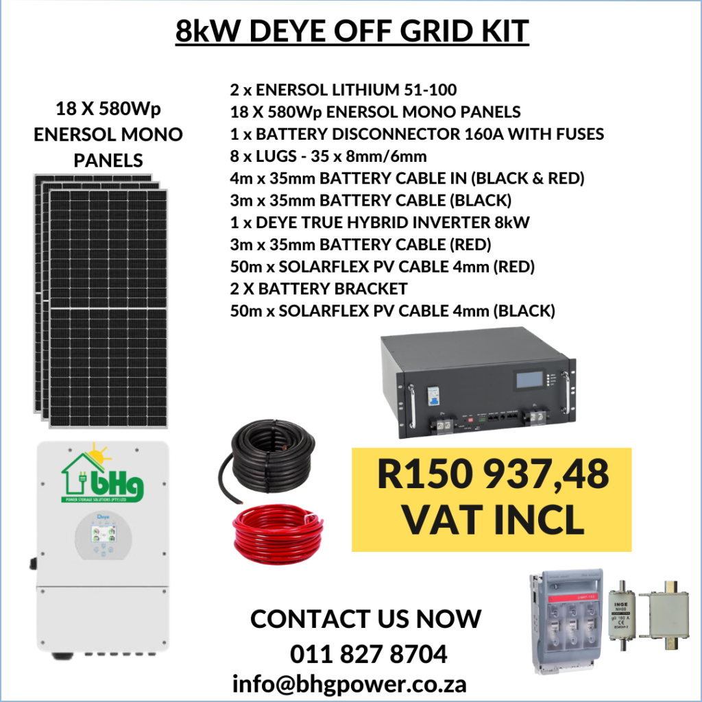 8kW DEYE OFF GRID KIT | BHG Power Storage Solutions | Shop Online Today